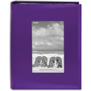 Pioneer Photo Albums Sewn Photo Album with Frame Cutout - For 4 x 6" (Purple)