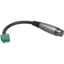 Hosa Technology PHX-106F Bulk Low-Voltage XLR 3-Pin Female to Phoenix 3-Pin Female Adapter Cable (6")