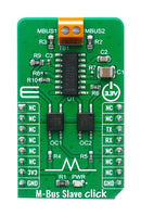 Mikroelektronika MIKROE-4137 MIKROE-4137 Click Board M-Bus RS232 TSS721A Uart Mikrobus 3.3 V 42.9 mm x 25.4