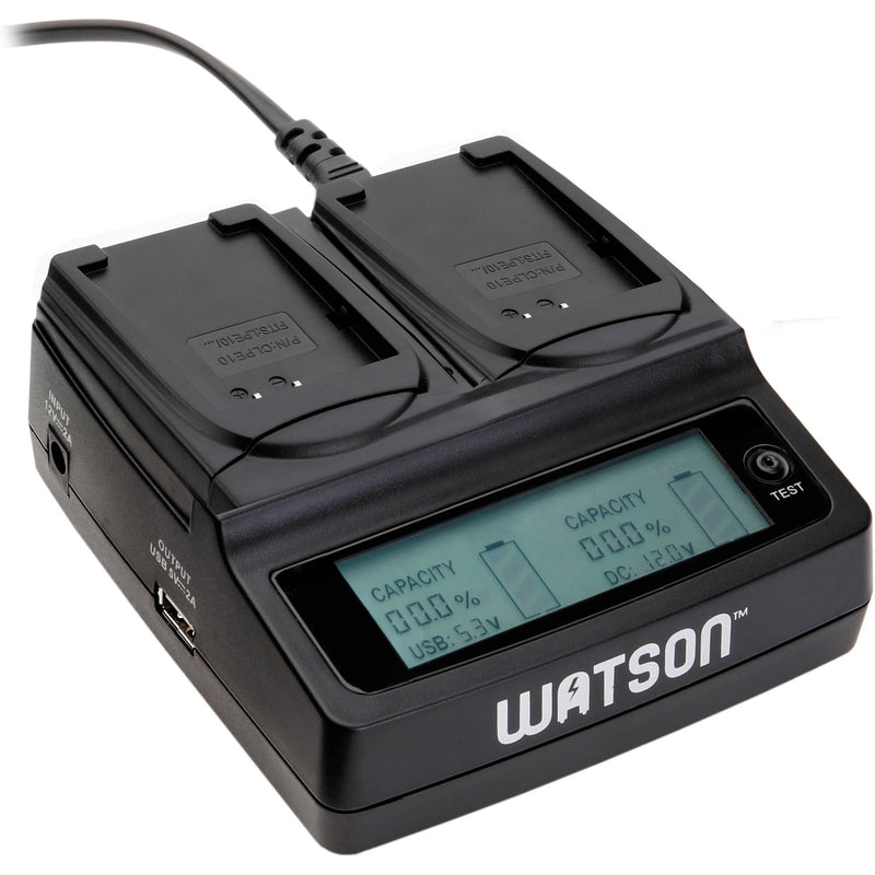 Watson Duo LCD Charger with Two NP-BX1 Battery Plates