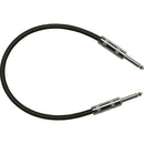 RapcoHorizon G1 Series Guitar Cable with 2 1/4" Connectors (1', Black)