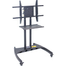 Luxor FP3500 Adjustable Height LCD TV Stand and&nbsp;Rotating&nbsp;Mount with Accessory Shelf