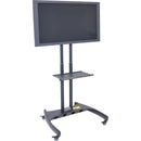 Luxor FP3500 Adjustable Height LCD TV Stand and&nbsp;Rotating&nbsp;Mount with Accessory Shelf