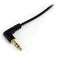 StarTech Right Angle 3.5mm to 3.5mm Stereo Audio Cable (Black, 6')