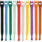 Pearstone 0.5 x 12" Touch Fastener Straps (Multi-Colored, 10-Pack)