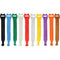 Pearstone 0.5 x 6" Touch Fastener Straps (Multi-Colored, 10-Pack)