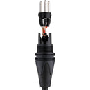 Kopul Coiled 3-Pin XLR-M to Angled 3-Pin XLR-F Cable - 3 to 18" (7.6 to 46 cm), Black