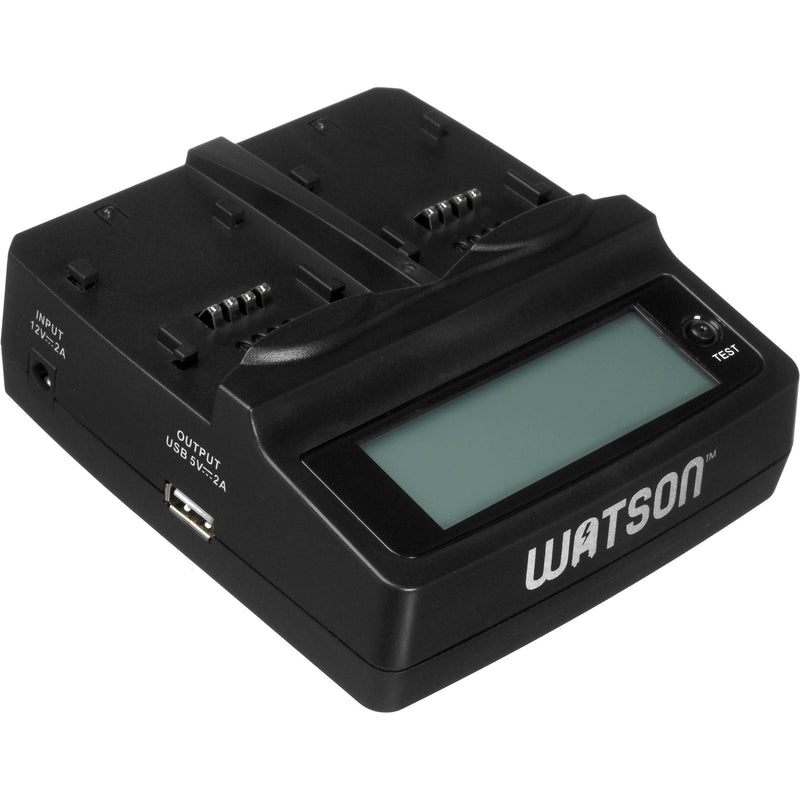 Watson Duo LCD Charger with 2 LP-E10 Plates