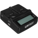 Watson Duo LCD Charger with 2 Plates for LI-50B, LI-70B, VW-VBX070, VW-VBX090, D-Li88, D-Li92, DB-100, DB-L80 or NP-BK1