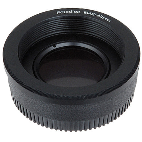 FotodioX Pro Lens Mount Adapter for M42 Lens to Nikon F Mount Camera