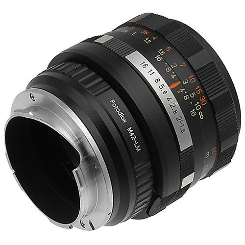 FotodioX M42 Pro Lens Adapter with Built-In Iris Control for Leica M-Mount Cameras