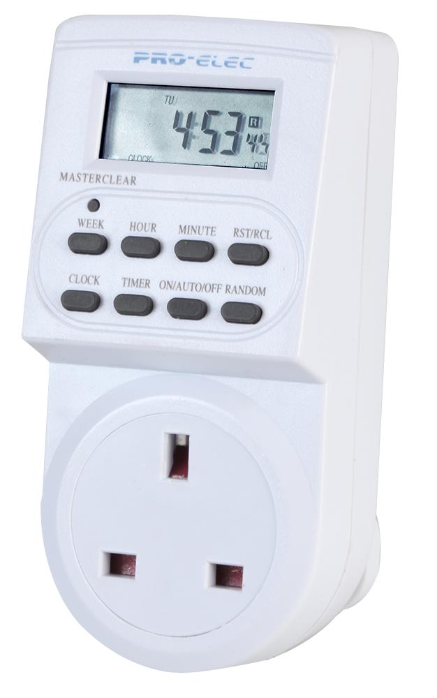 PRO Elec PEL00411 Timeswitch 1 min 24 h 13 A Digital