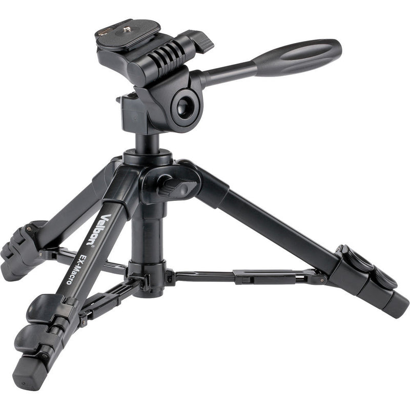 Velbon EX-Macro Aluminum Tabletop Tripod with 3-Way Pan/Tilt Head