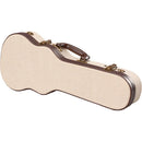 Gator Cases Deluxe Wood Case for Soprano Style Ukulele (Beige)