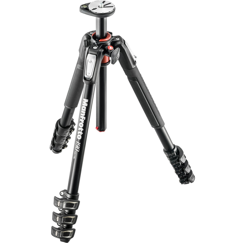 Manfrotto MT190XPRO4 Aluminum Tripod Kit with 322RC2 Grip Action Ball Head and Quick-Release Plate