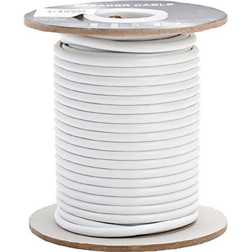 Cmple 16 AWG CL2 Rated 4-Conductor Loud Speaker Cable for In Wall Installation (White, 100')