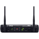 Pyle Pro PDWM3375 Premier Series Professional 2-Channel UHF Wireless Handheld Microphone System with Selectable Frequencies