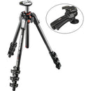 Manfrotto MT190CXPRO4 Carbon Fiber Tripod Kit with 322RC2 Grip Action Ballhead and RC2 Quick-Release System