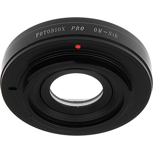 FotodioX Pro Lens Mount Adapter for Olympus OM Lens to Nikon F Mount Camera