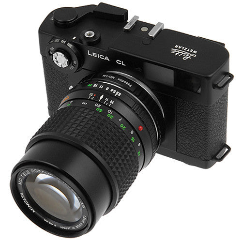 FotodioX Minolta MD/MC Pro Lens Adapter with Built-In Iris Control for Leica M-Mount Cameras