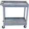 Luxor 32 x 18" Two-Shelf Utility Cart (Gray)