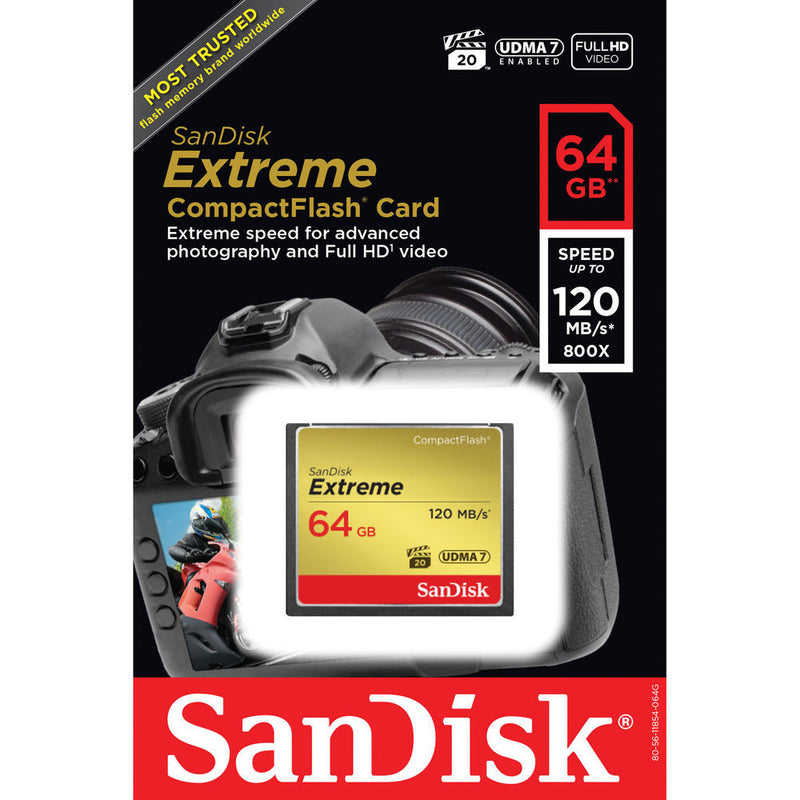 SanDisk 64 GB Extreme CompactFlash Memory Card