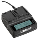 Watson Duo LCD Charger with Two NP-BX1 Battery Plates