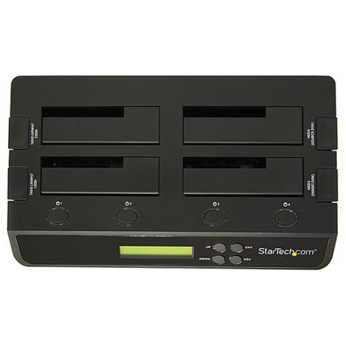 StarTech 4-Bay USB 3.0 eSATA to SATA Standalone Drive Duplicator Dock (Black)