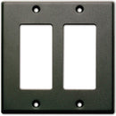 RDL CP-2B Single Cover Wall Plate (Black)