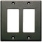 RDL CP-2B Single Cover Wall Plate (Black)