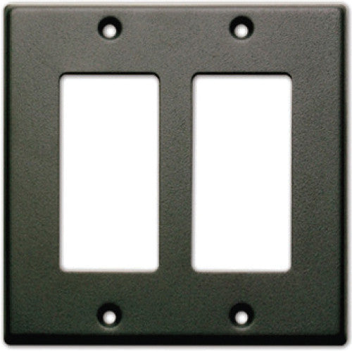 RDL CP-2B Single Cover Wall Plate (Black)