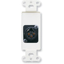 RDL DB-XLR3F Decora Wall Plate with XLR 3-Pin Female Connector (Black)