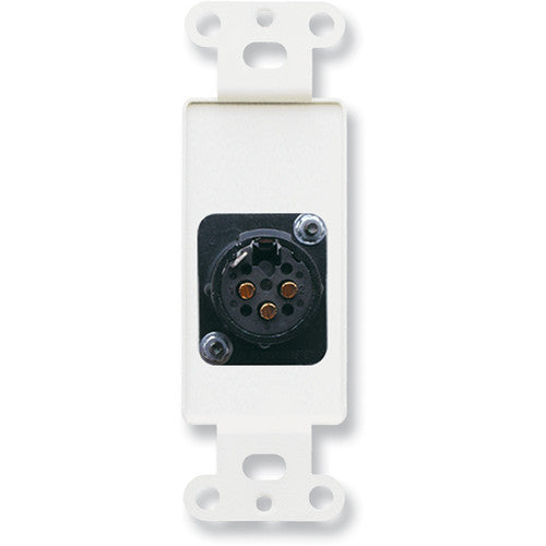 RDL DB-XLR3F Decora Wall Plate with XLR 3-Pin Female Connector (Black)