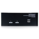 StarTech 2-Port DVI+VGA Dual Monitor KVM Switch with Audio & USB 2.0 Hub