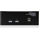 StarTech 2-Port Dual DVI USB KVM Switch with Audio & USB 2.0 Hub (Black)