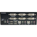 StarTech 2-Port Dual DVI USB KVM Switch with Audio & USB 2.0 Hub (Black)