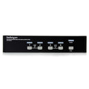 StarTech 4-Port DVI USB KVM Switch with Audio and USB 2.0 Hub (Black)