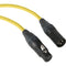 Kopul Premium Performance 3000 Series XLR M to XLR F Microphone Cable - 10' (3.0 m), Yellow