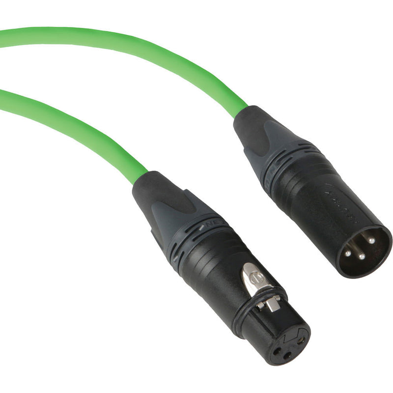 Kopul Premium Performance 3000 Series XLR M to XLR F Microphone Cable - 6' (1.8 m), Green