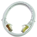 Tera Grand Premium Cat7 Double-Shielded 10Gb 600 MHz Cable (White, 3')