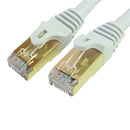 Tera Grand Premium Cat7 Double-Shielded 10Gb 600 MHz Cable (White, 7')