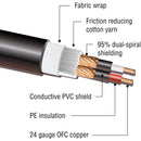 Kopul Premium Performance 3000 Series XLR M to XLR F Microphone Cable - 10' (3.0 m), Orange