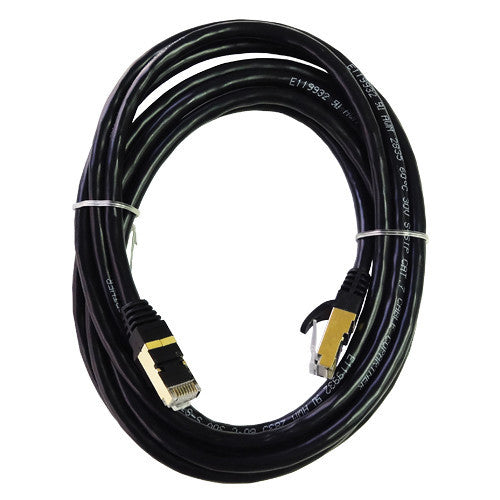 Tera Grand Premium Cat7 Double-Shielded 10Gb 600 MHz Cable (Black, 10')