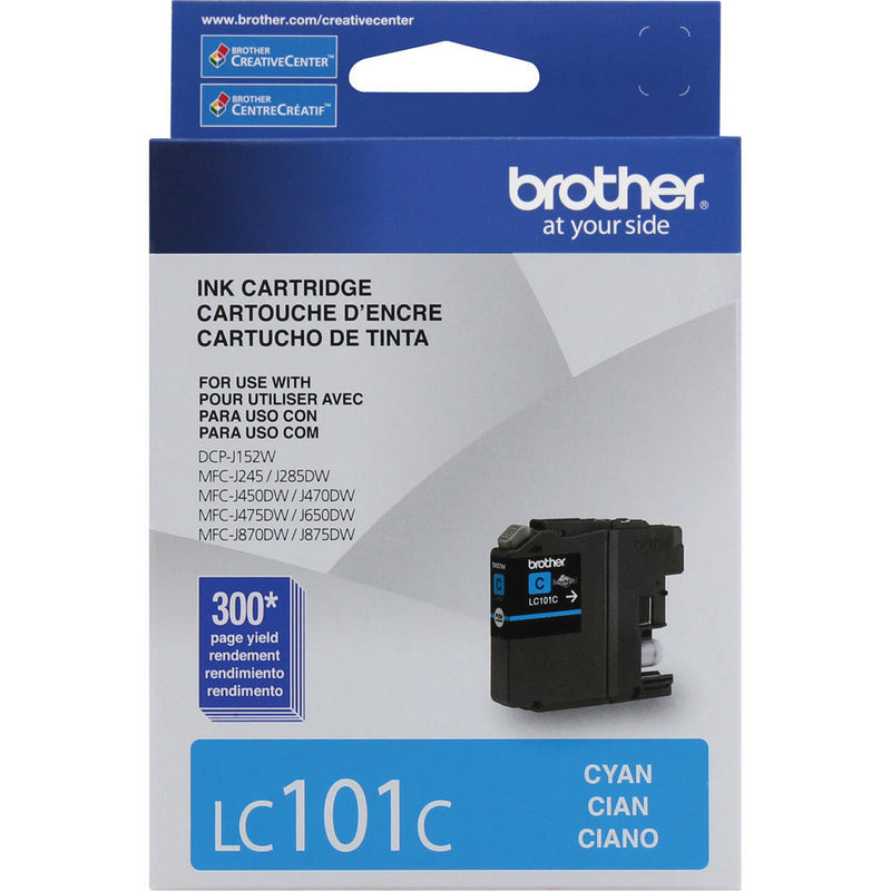 Brother LC101C Innobella Standard Yield Ink Cartridge (Cyan)