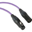 Kopul Premium Performance 3000 Series XLR M to XLR F Microphone Cable - 10' (3.0 m), Violet