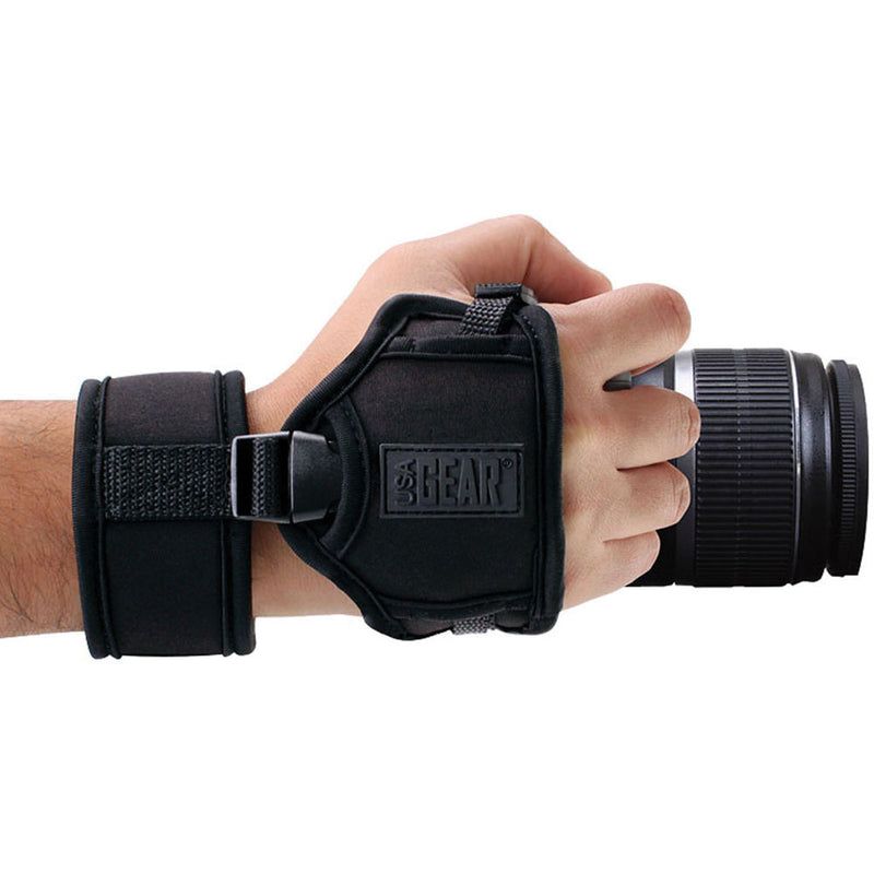 USA GEAR Professional Series USA Gear Dual Grip Hand Support and Wrist Strap