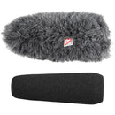 Rycote Shotgun Mic Foam and Windjammer Combo (12cm, Standard Hole)