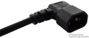 MULTICOMP 10TA104A-2M Mains Power Cord, IEC 60320 C13, Free Ends, 6.5 ft, 2 m, Black