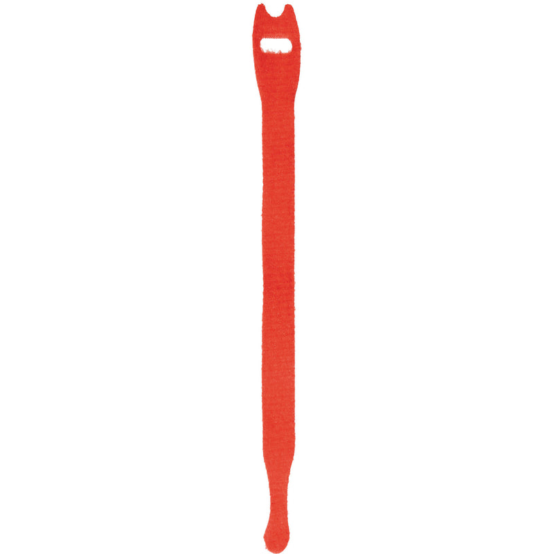 Pearstone 0.5 x 12" Touch Fastener Straps (Red, 10-Pack)