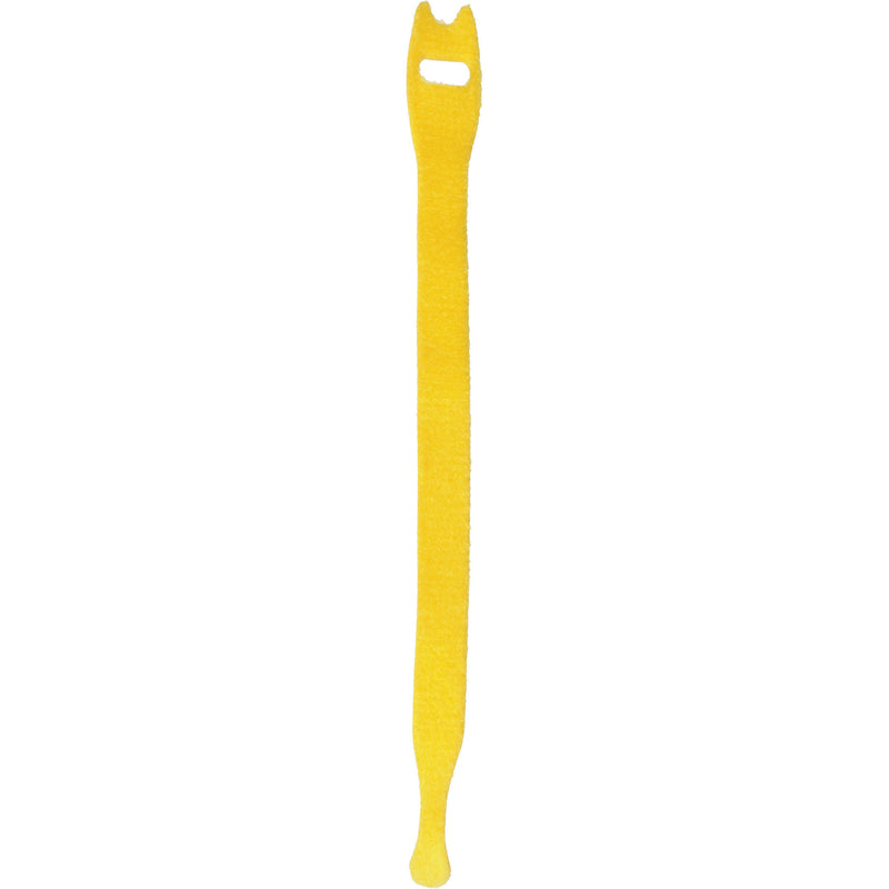 Pearstone 0.5 x 12" Touch Fastener Straps (Yellow, 10-Pack)